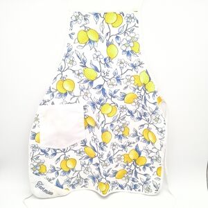 Italian Mediterranean Lemon Print Textile "Apron"